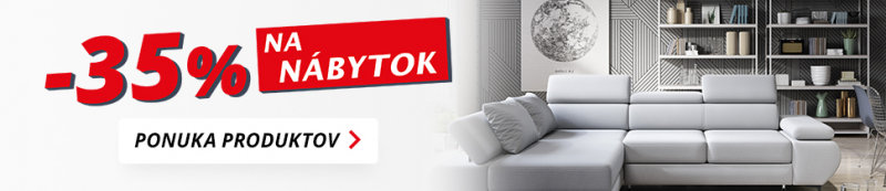 35% zľava na nábytok ve Sconto Nábytok