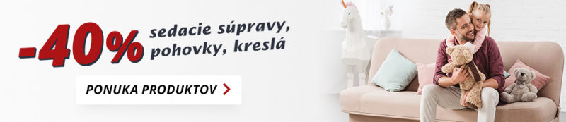 Sconto přináší 40% slevu na sedací soupravy a pohovky
