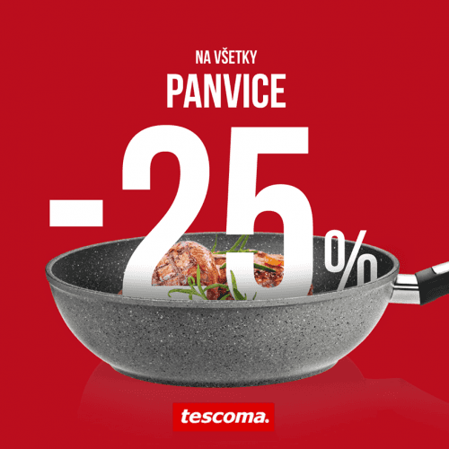 Všetky panvice na Tescoma.sk s 25% zľavou