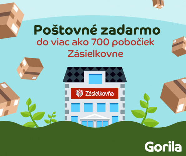 Týždeň so Zásielkovňou zadarmo na Gorila.sk